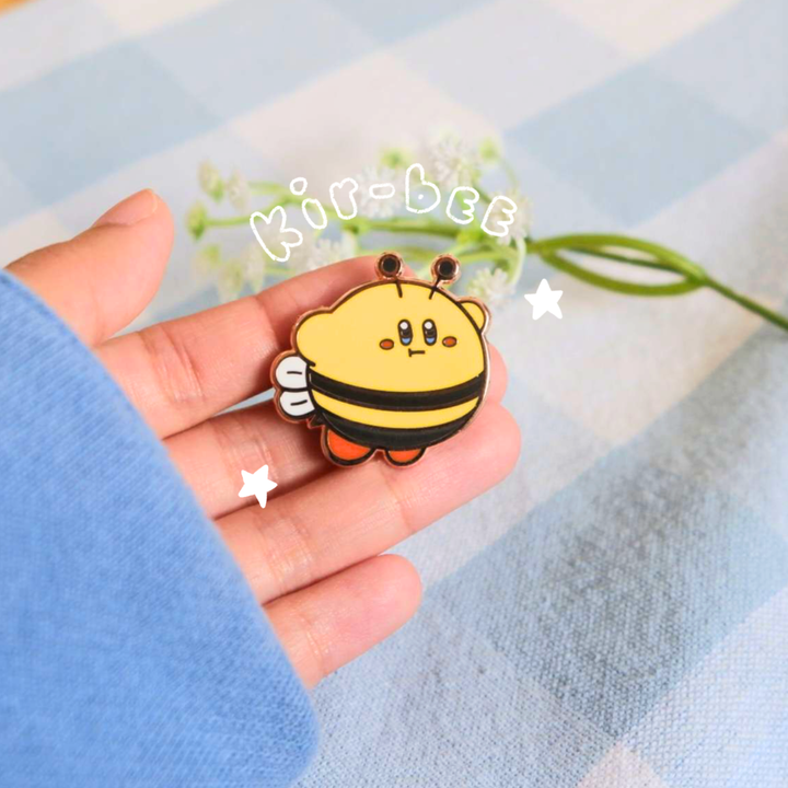 Kir(bee) Hard Enamel Rose-Gold Plated Pin NE72726