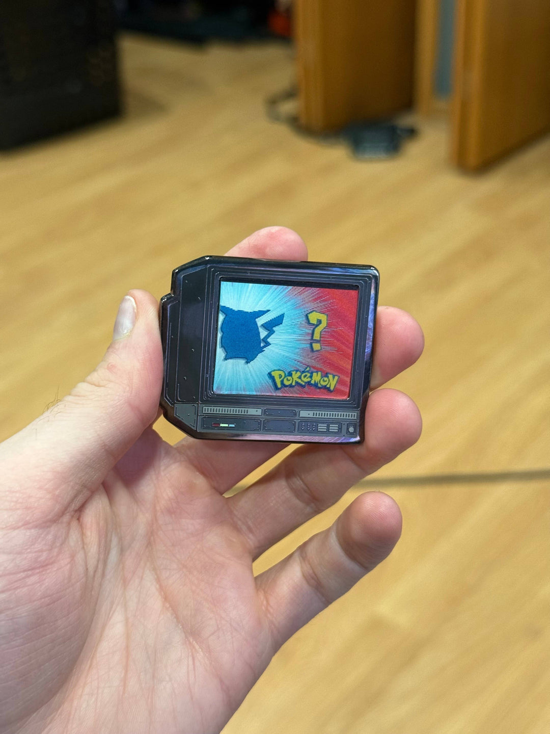 2.5" Lenticular Anime Whos That Pokemon CRTV Enamel Pin - NE32726