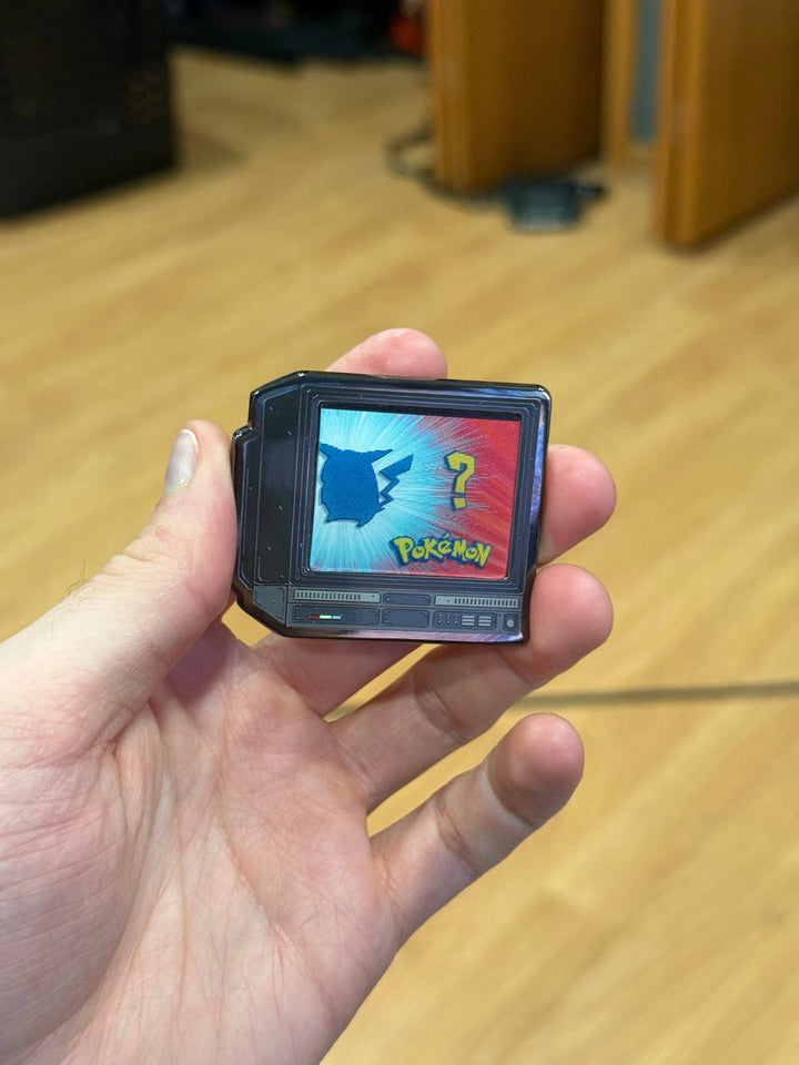 2.5" Lenticular Anime Whos That Pokemon CRTV Enamel Pin - NE32726