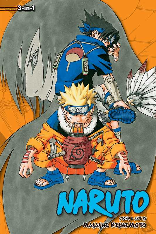 Naruto (3-in-1 Edition), Vol. 3 by Masashi  Kishimoto Manga NE32426