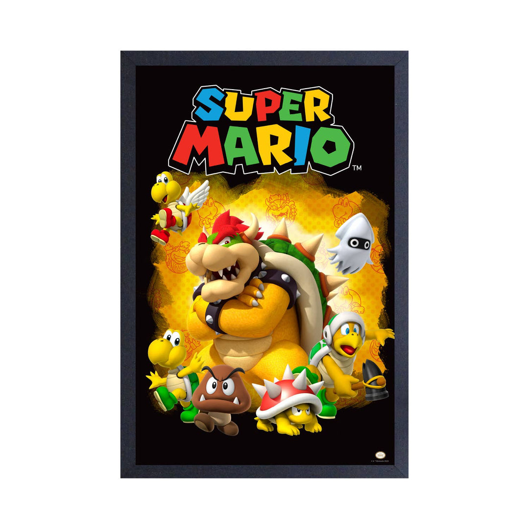 Bowser and His Minions Framed Print