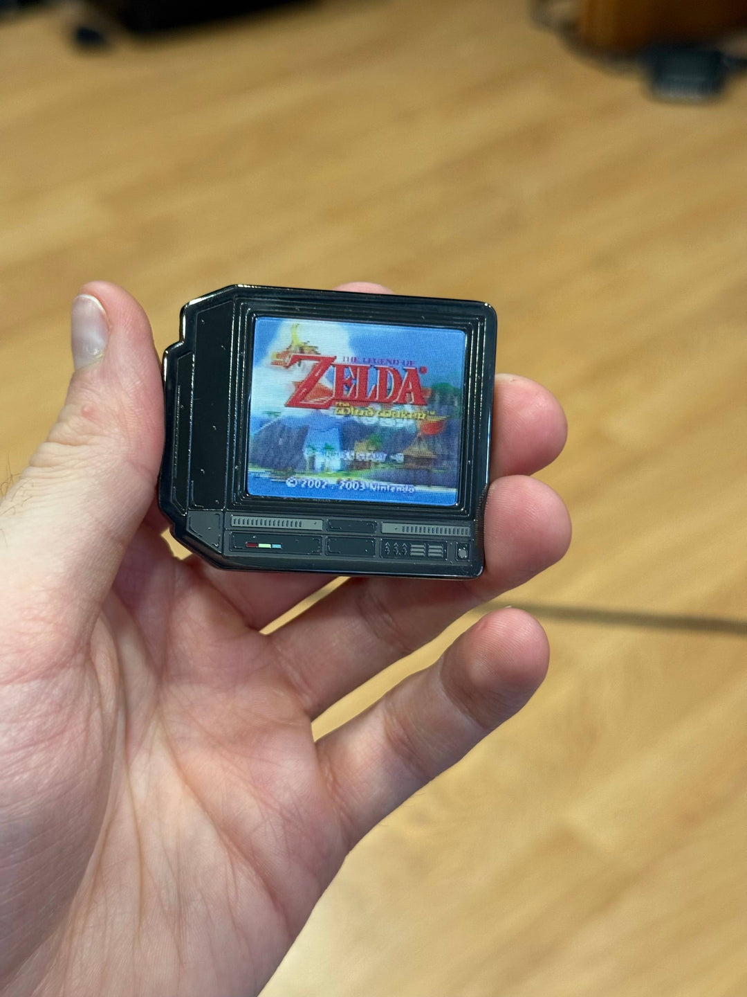 2.5" Lenticular Zelda Wind Waker CRTV Enamel Pin - NE32726