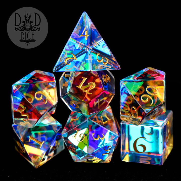 King of Crits Infinity Prism Glass Dice Det (Gift Box) NE4226