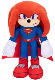 DC X Sonic the Hedgehog 9'' Knuckles as Superman Plush HM51326