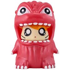 Godzilla X Hamtaro Movie Monster Series Godziham-kun 3.5-Inch Vinyl Figure [Metallic Red] MD6226
