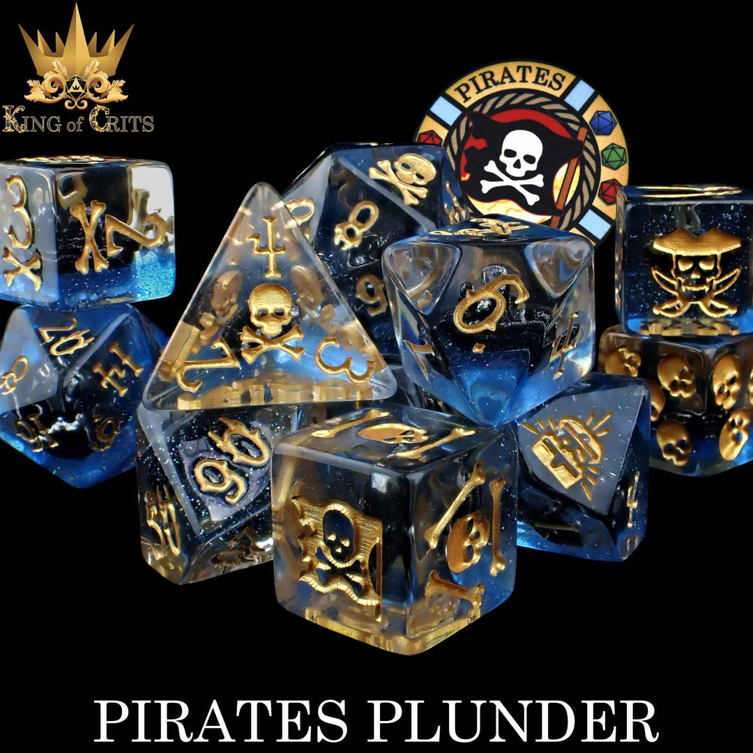 King of Crits Pirates Plunder - 11 Dice Set NE4226