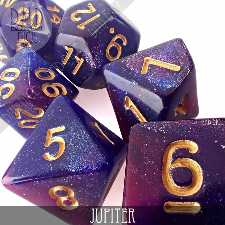 King of Crits Jupiter Galaxy Dice Set NE4226