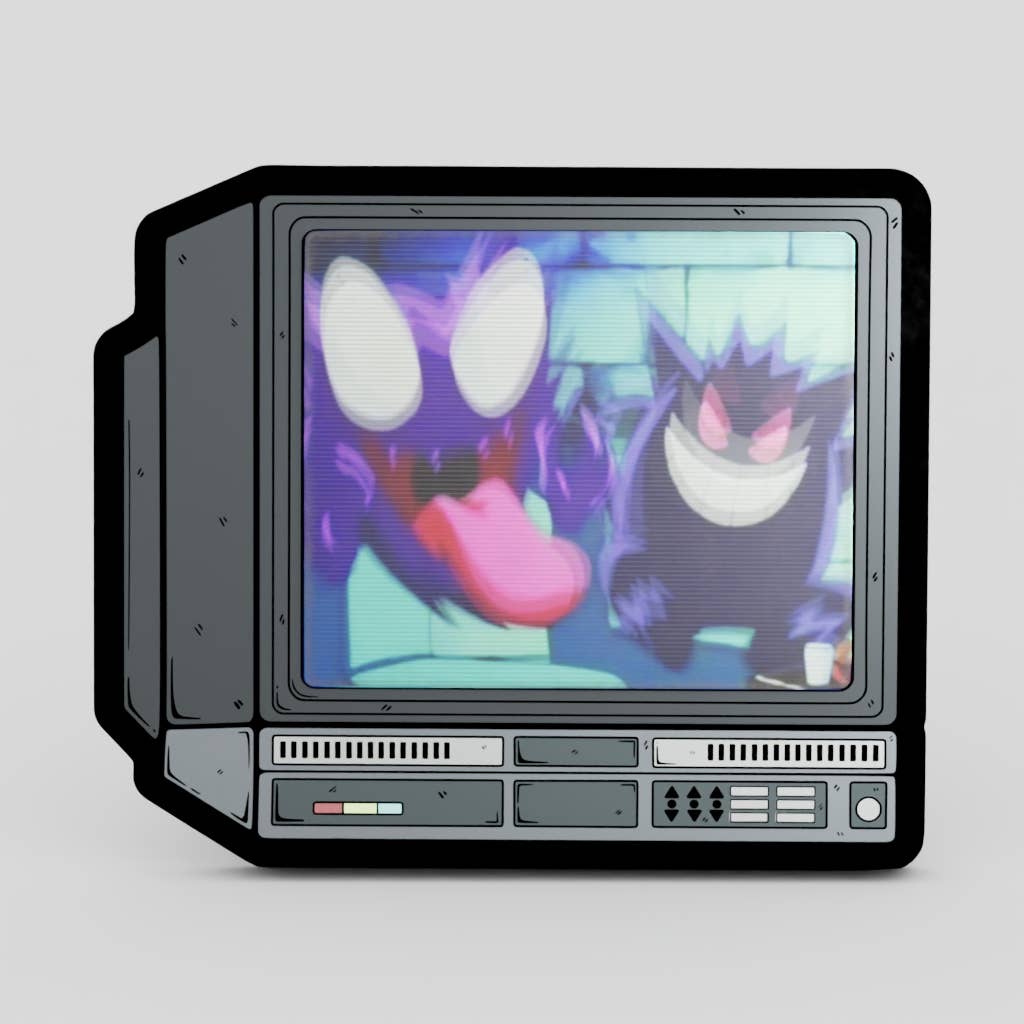 2.5" Lenticular Gengar Laugh CRTV Pin - NE32726