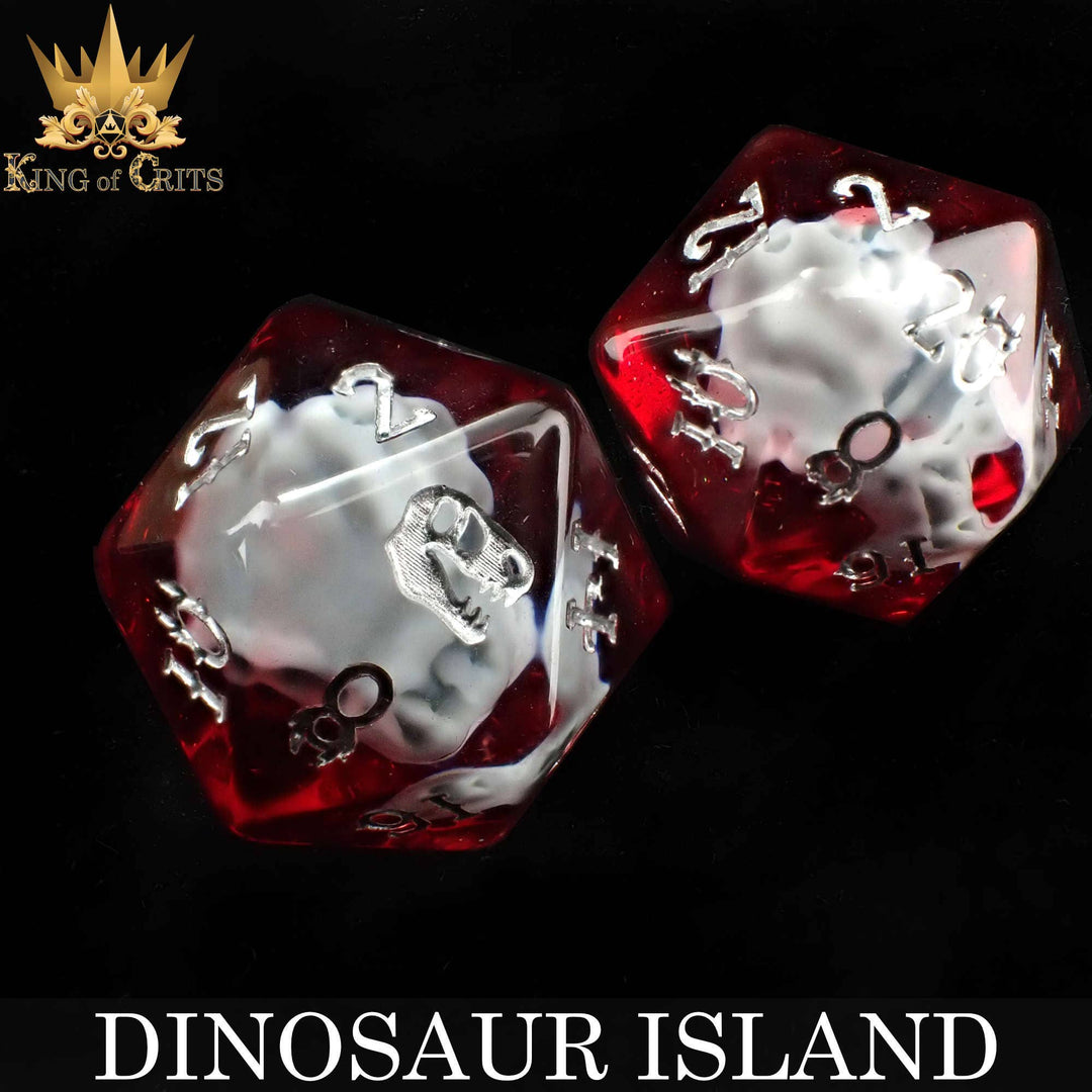 King of Crits Dinosaur Island - 11 Dice Set NE4226