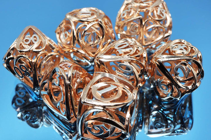 Hollow Hearts: Copper Metal RPG Dice Set - NE043026