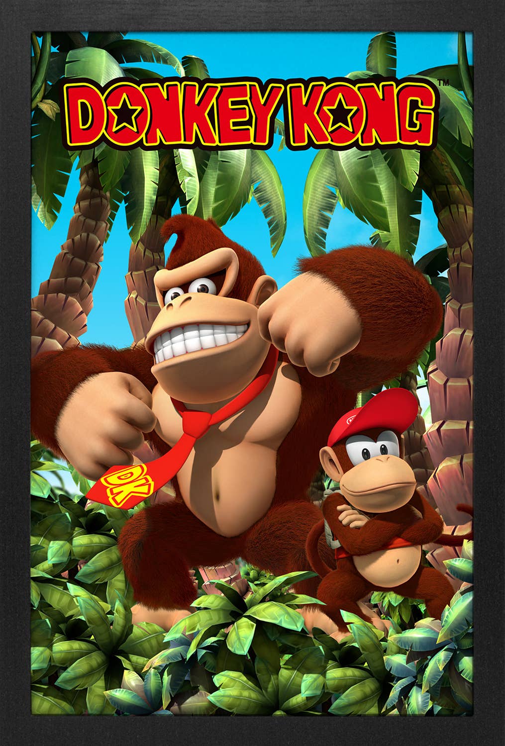Donkey Kong Jungle Framed Art Print