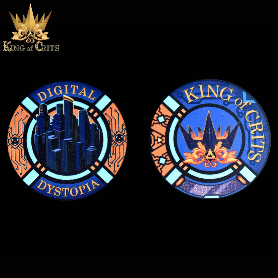 King of Crits Digital Dystopia - 11 Dice Set NE4226