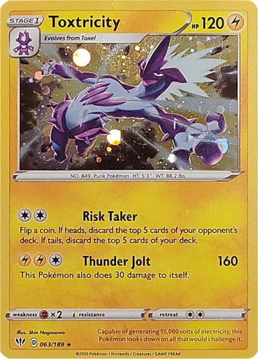 Pokemon Cosmos Holo 063/202 - Toxtricity Pack - Sealed