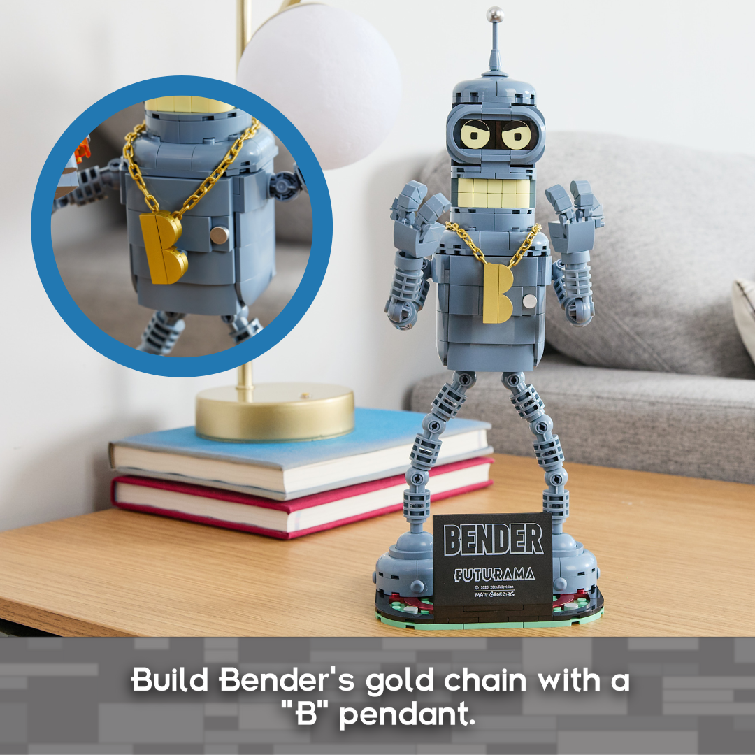 Futurama Bender Brick Building Figure NE33126