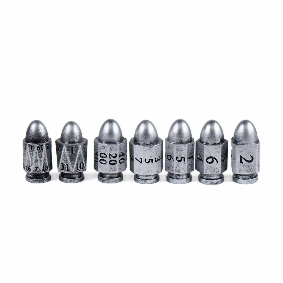King of Crits Silver Bullets Dice Set NE4226