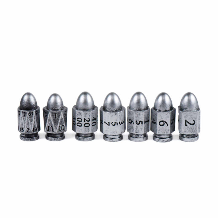 King of Crits Silver Bullets Dice Set NE4226