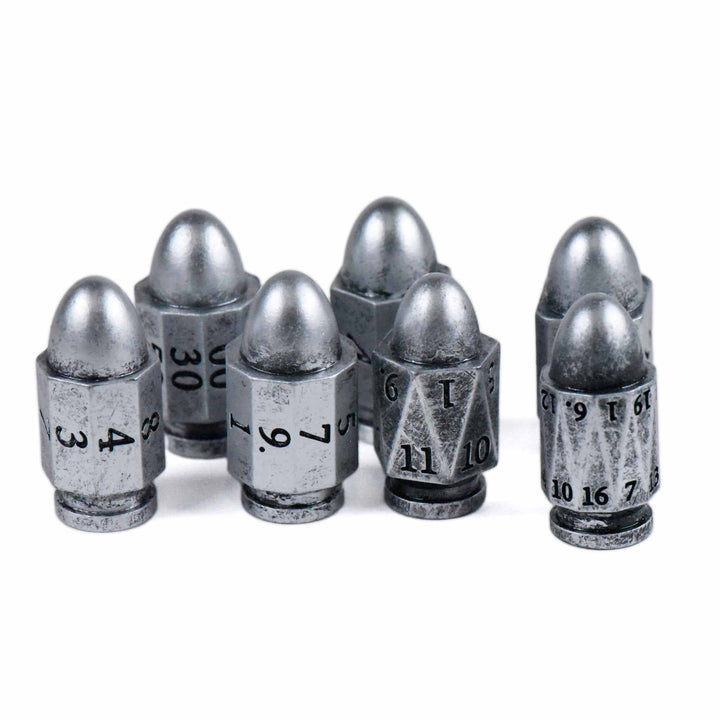 King of Crits Silver Bullets Dice Set NE4226