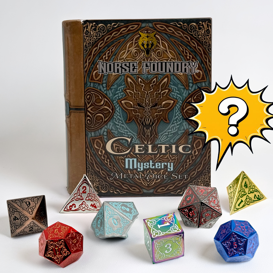 Norse Foundry Celtic Mystery Metal Dice Set NE31726