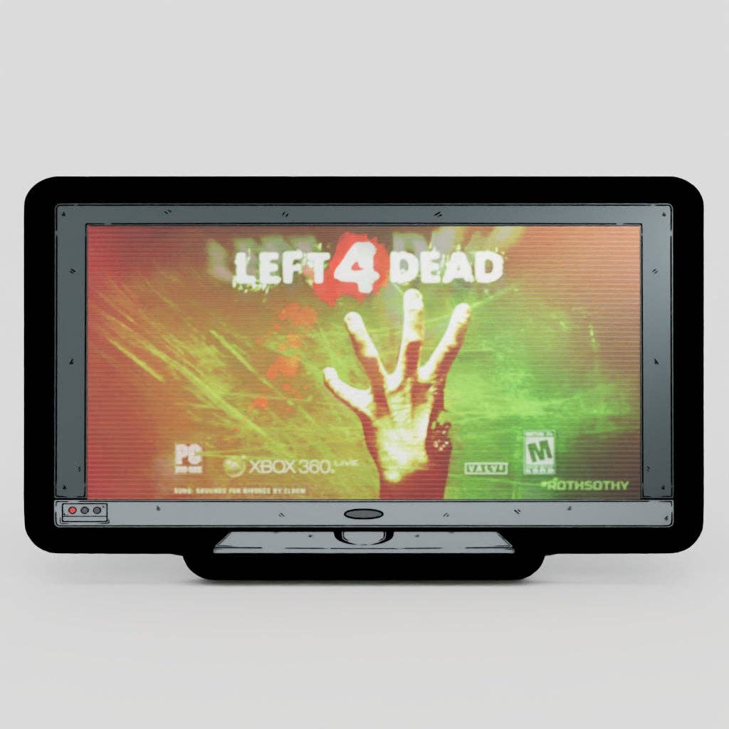 Monitor Lenticular Left 4 Dead Enamel Pin NE81526