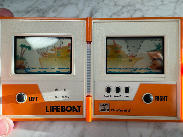 Nintendo Game & Watch LifeBoat Multi Screen TC-58 FADED WASHED OUT SCREEN