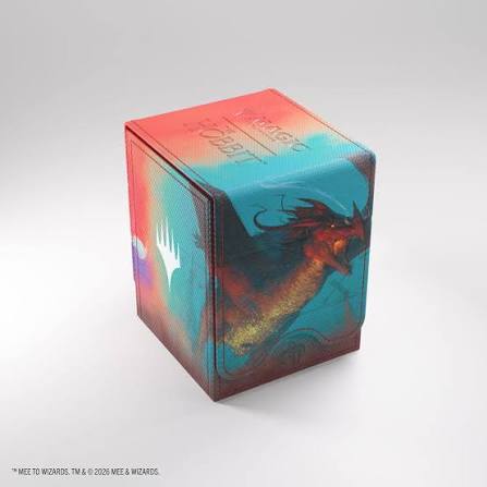 Deckbox: Magic: The Gathering Squire 80+ XL-The Hobbit-The Arkenstone/Smaug, Worm of Dread NA82026