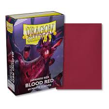 Dragon Shield Sleeves: Japanese- Matte Blood Red 'Juusouken' (60 ct.) MD51326