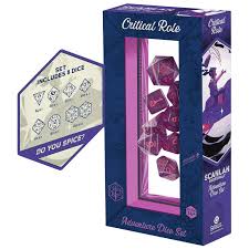 Critical Role 7-Die Set Vox Machina Adventure Dice Set: Scanlan Shorthalt NA101626