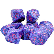 Chessex 10d10 Speckled Dice: Purple Passion NA102026
