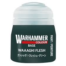 Warhammer Colour Paint: Base - Waaagh! Flesh (12ml) WH73126