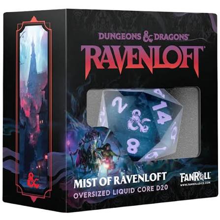 Oversized D20 Liquid Core D&D Ravenloft Dice: Mists of Ravenloft NA101626