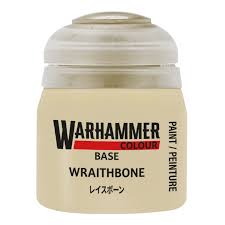 Warhammer Colour Paint: Base - Wraithbone (12ml) WH73126