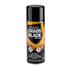 Warhammer Citadel Colour: Chaos Black Spray Paint WH73126