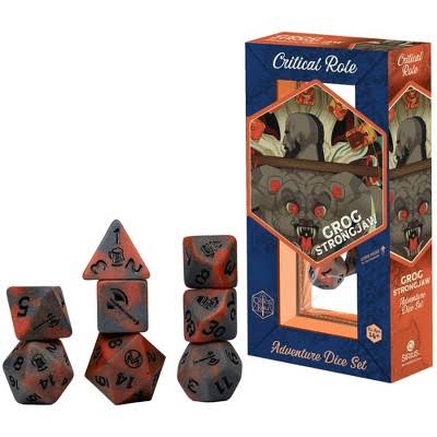 Critical Role 7-Die Set Vox Machina Adventure Dice Set: Grog Strongjaw NA101626
