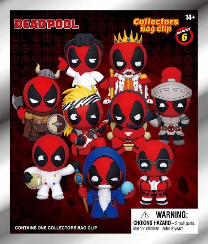 Marvel Deadpool Figural Bag Clip Series 6 Blind Bag