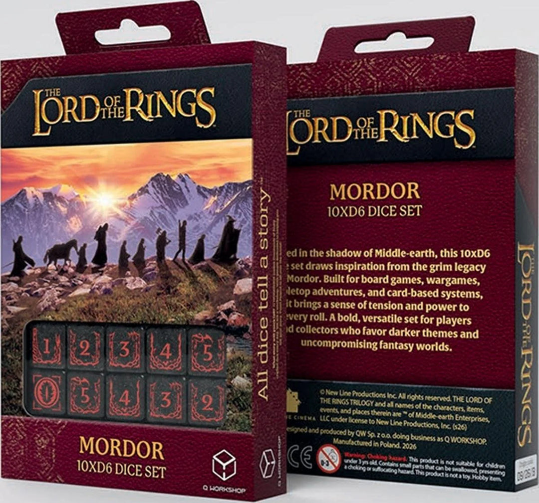 10XD6 The Lord of the Rings: Mordor Dice Set NA82026