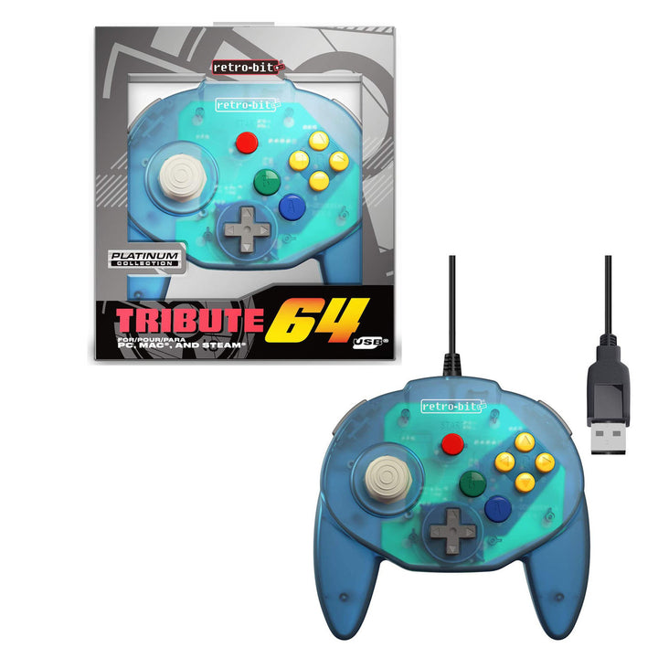Tribute 64 USB Controller (CHOOSE YOUR COLOR) NEW