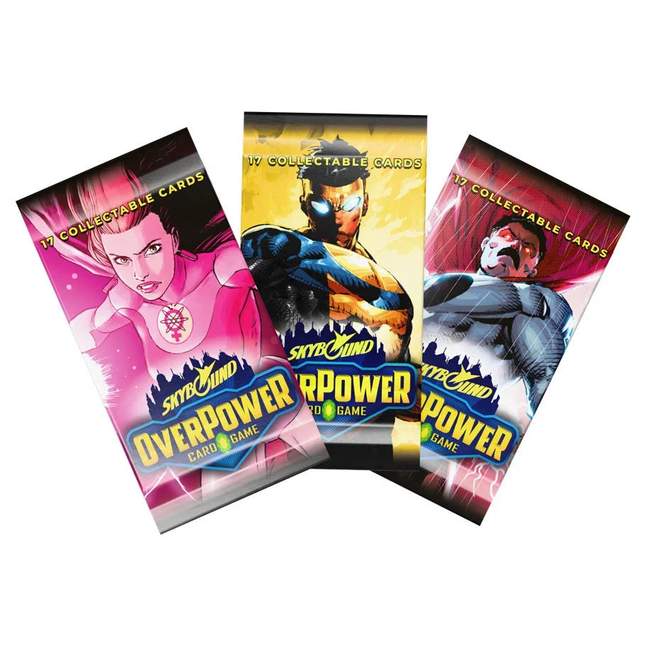Overpower Card Game - Skybound Booster Pack or Box  NC82726