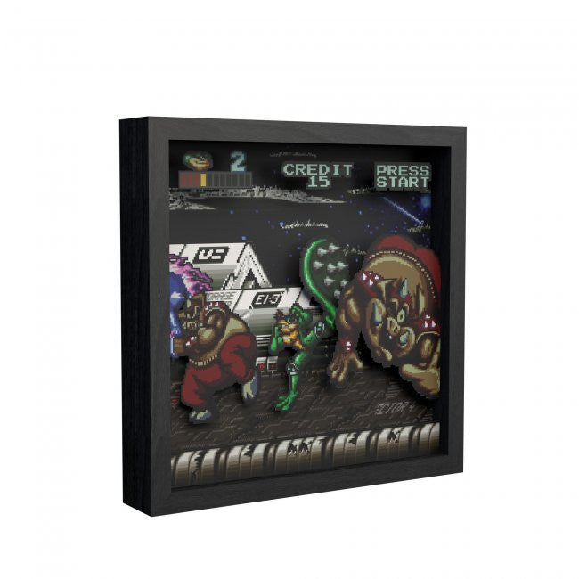 Battletoads Big Bad Boot Pixel Frames 9" 9