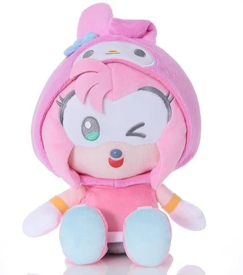 SONIC and FRIENDS Sanrio Characters Amy My Melody Sanrio Medium Plush Authentic MD31126