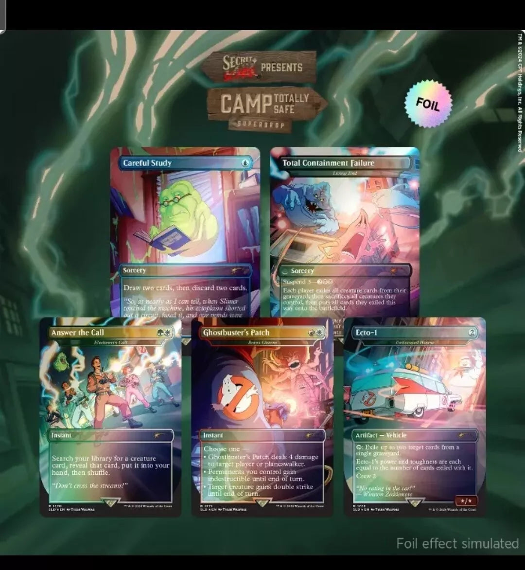Magic the Gathering Secret Lair x Ghostbusters: The Real Ghostbusters Rainbow Foil Edition  MD10725