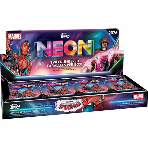 Topps 2026 Disney Marvel Neon Sealed Box (20 packs)   NC102726
