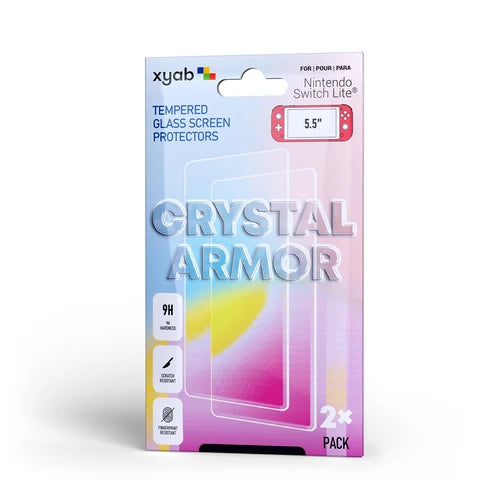 XYAB Nintendo Switch Lite Tempered Glass Screen Protectors (2 Pack)    NA8526
