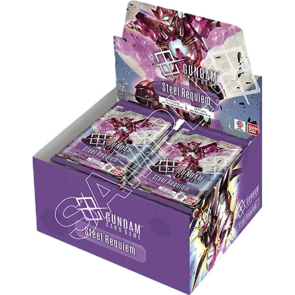 Gundam Card Game Steel Requiem - Steel Requiem (GD03)  Booster Pack or Box IN STORE PICKUP ONLY