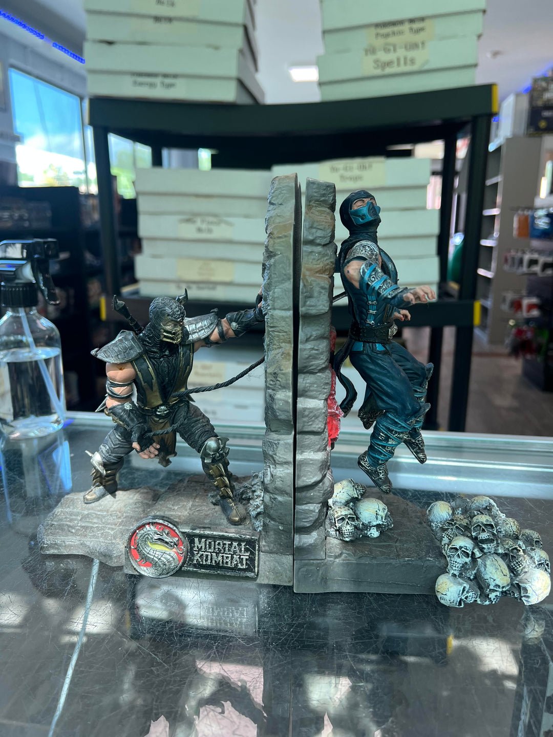 Mortal Kombat 9 Scorpion and Subzero Bookends (Set of Two) STORE PICKUP ONLY