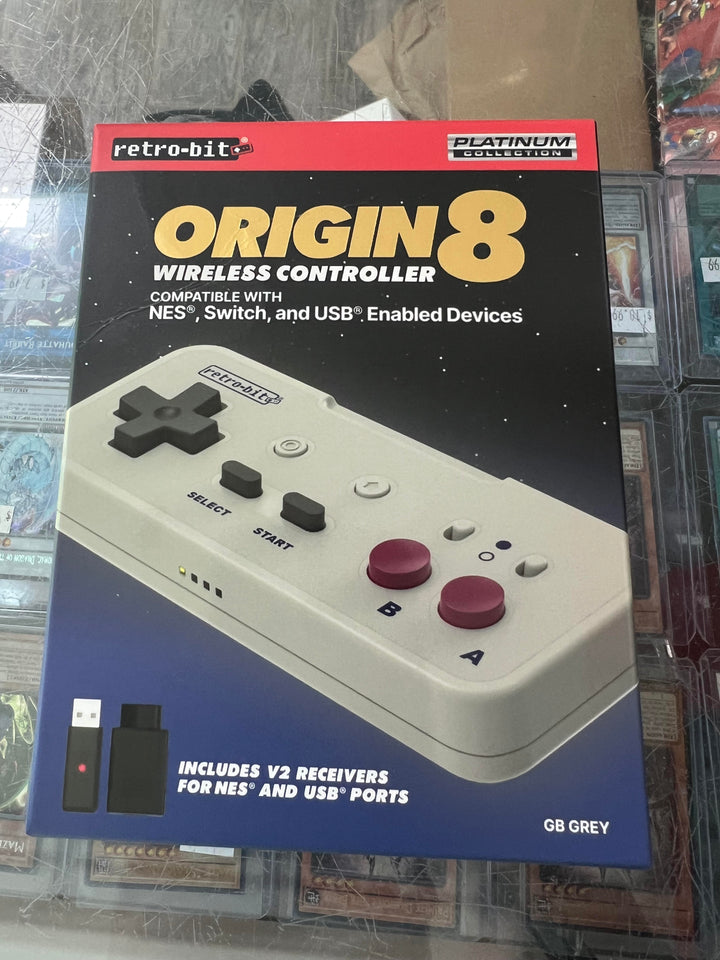 Retrobit Origin8 2.4GHz Wireless Controller for Original Nintendo NES Switch & PC NA41526