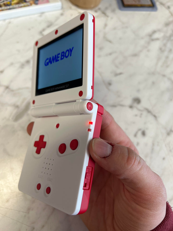 Gameboy Advance SP Console - IPS Screen Mod Installed (Select a Color)