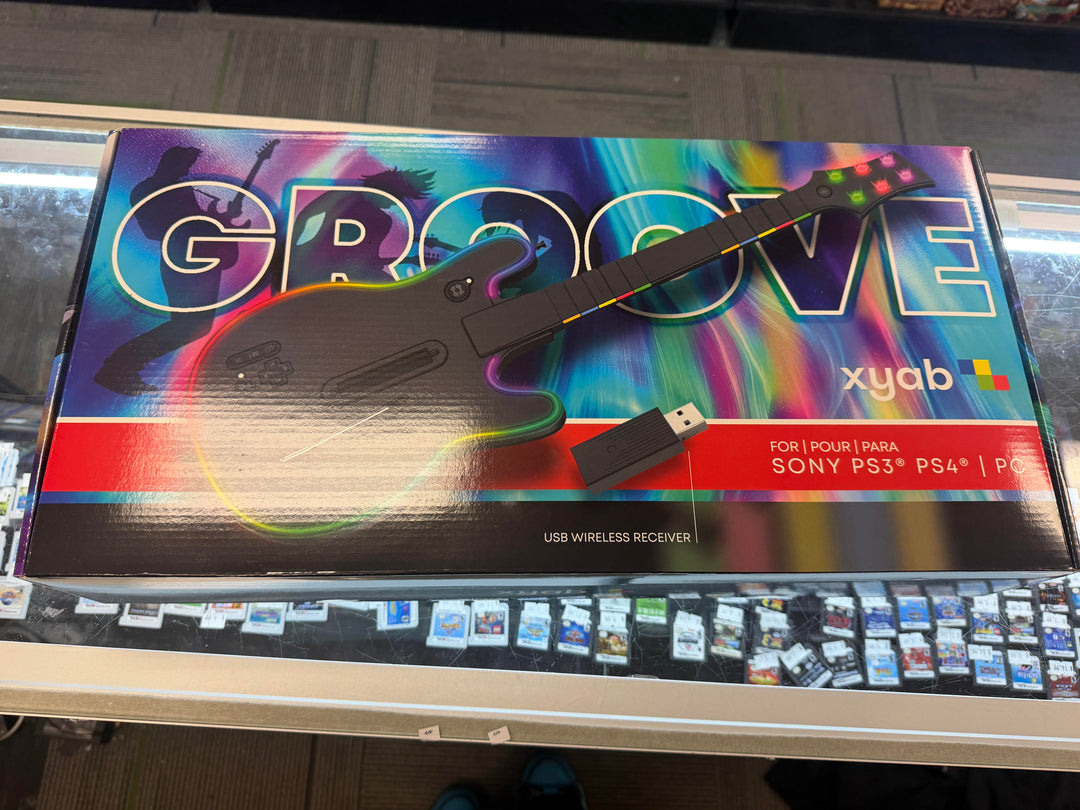 GROOVE Guitar Controller for PS3/PS4/PC XYAB NEW NA11226 (STORE PICKUP ONLY)