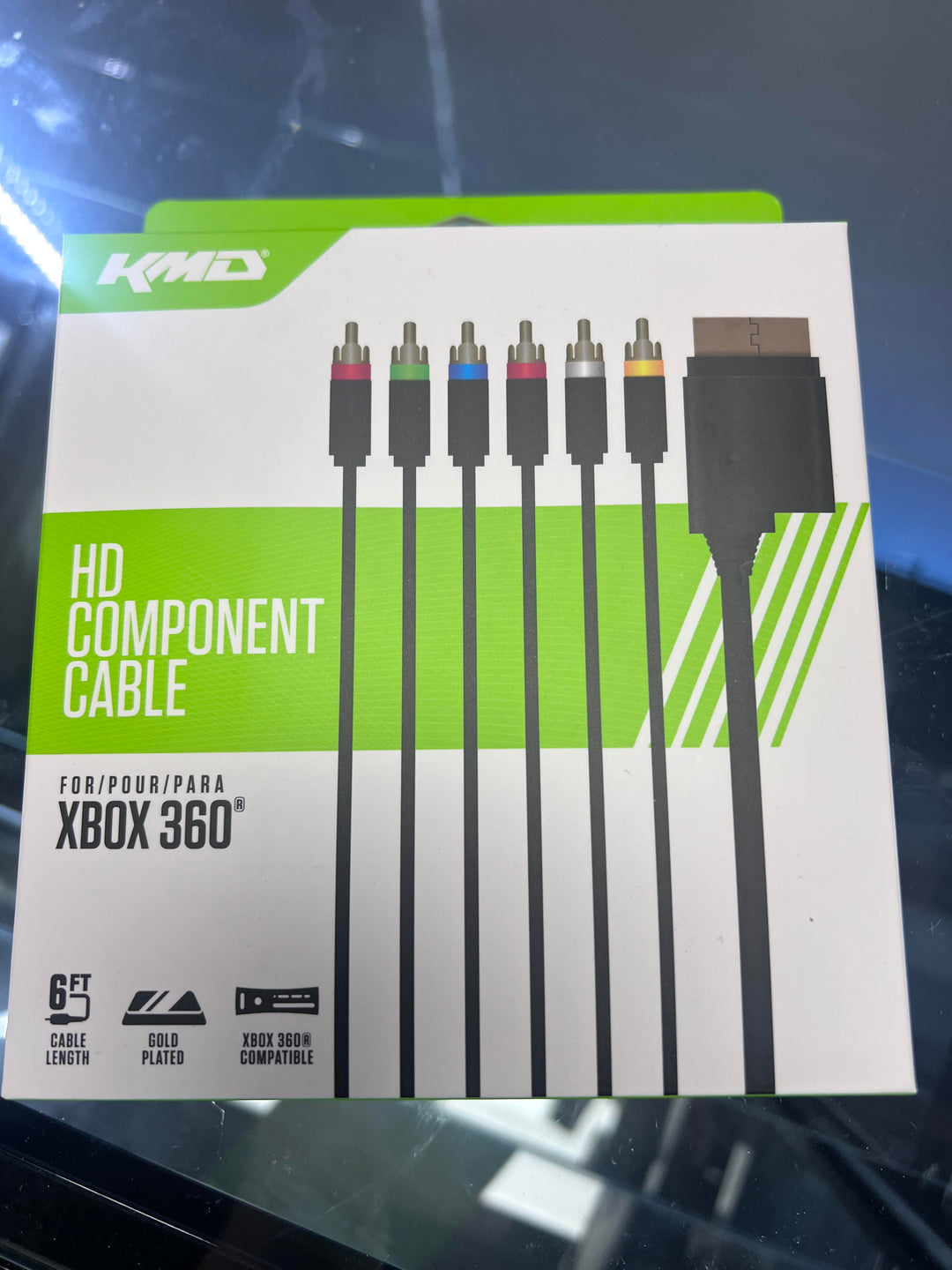 KMD HD Component Cable (6 Ft) for Microsoft Xbox 360 NA41526