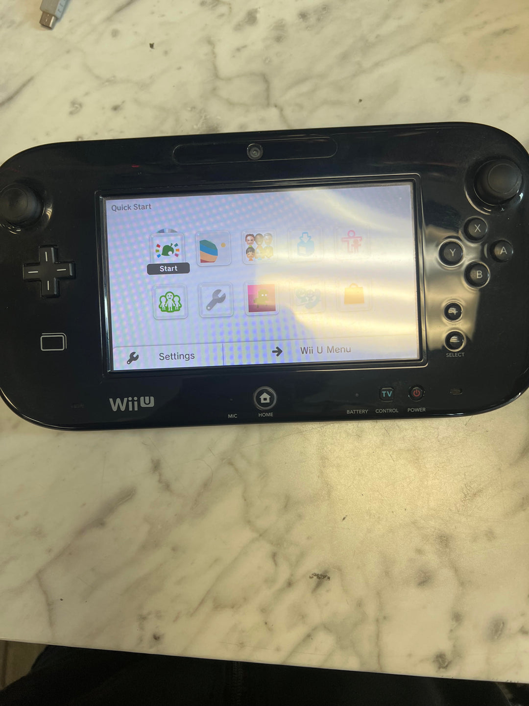 Nintendo Wii U GamePad WUP-010(USA) Black Tablet Only TESTED Working  UA8326