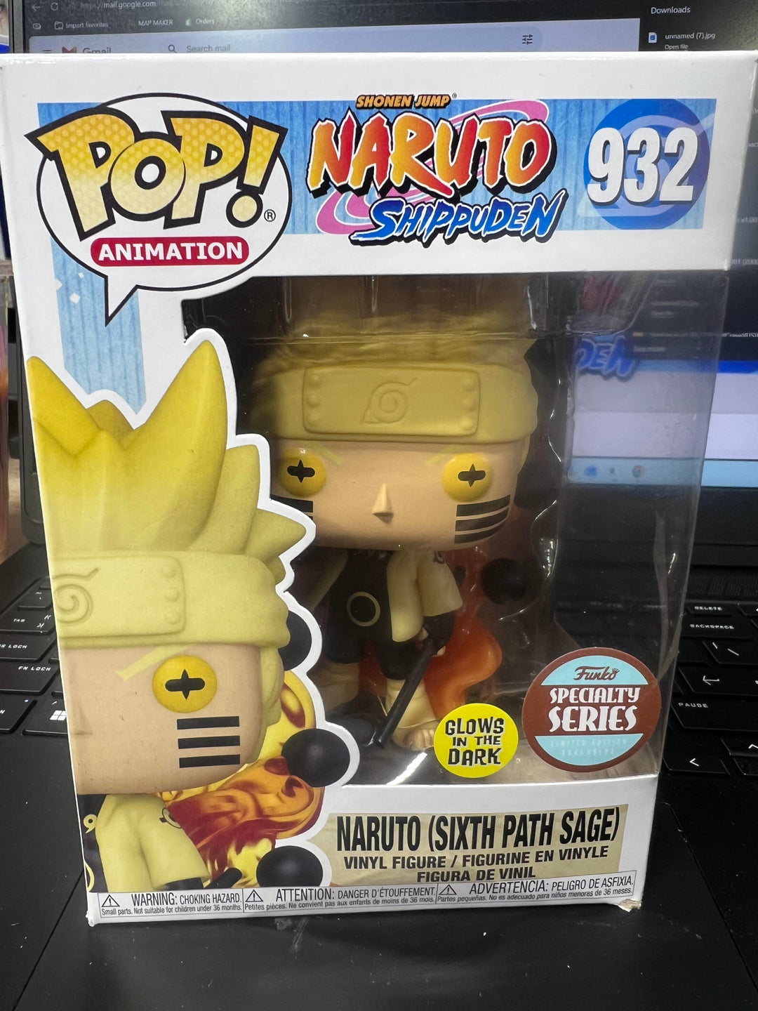 Funko Pop! Naruto (Sixth path Sage) Glows in the Dark Specialty Series #932 FP31426